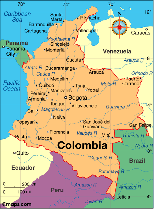 Colombia Map