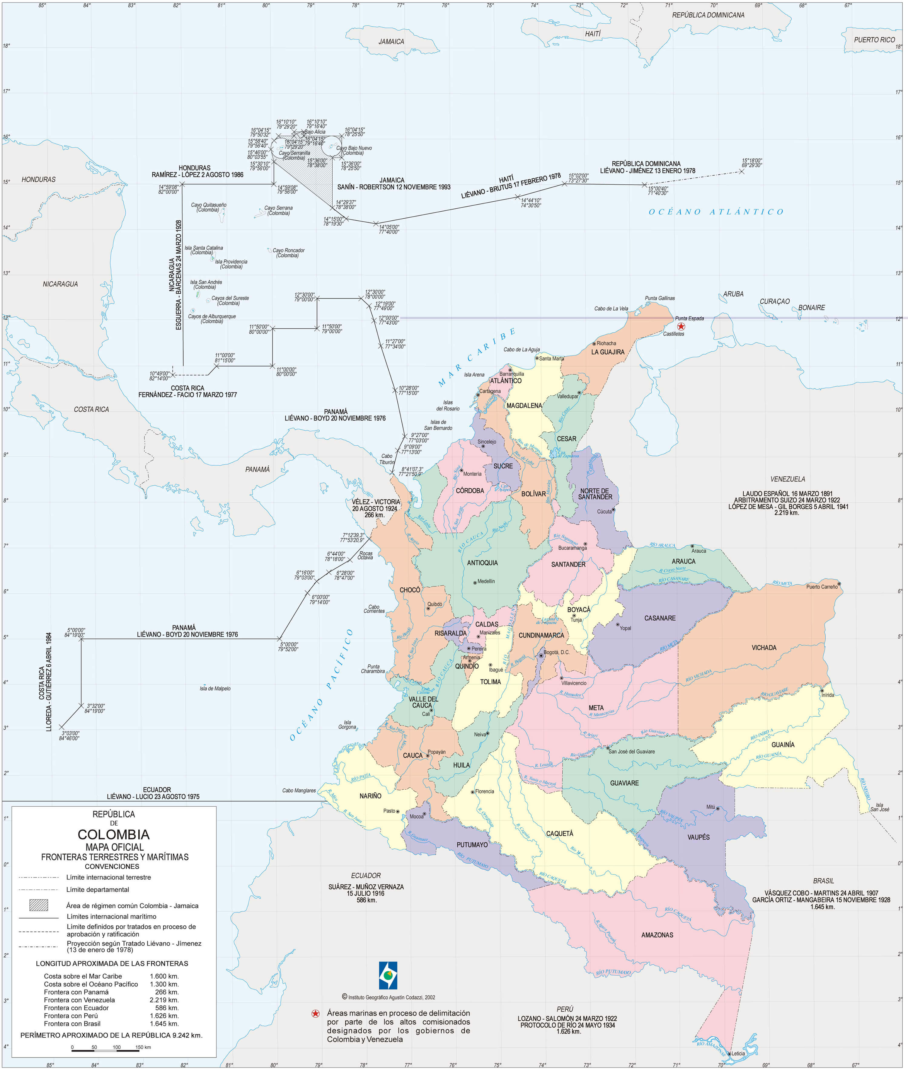 Colombia Map 2002