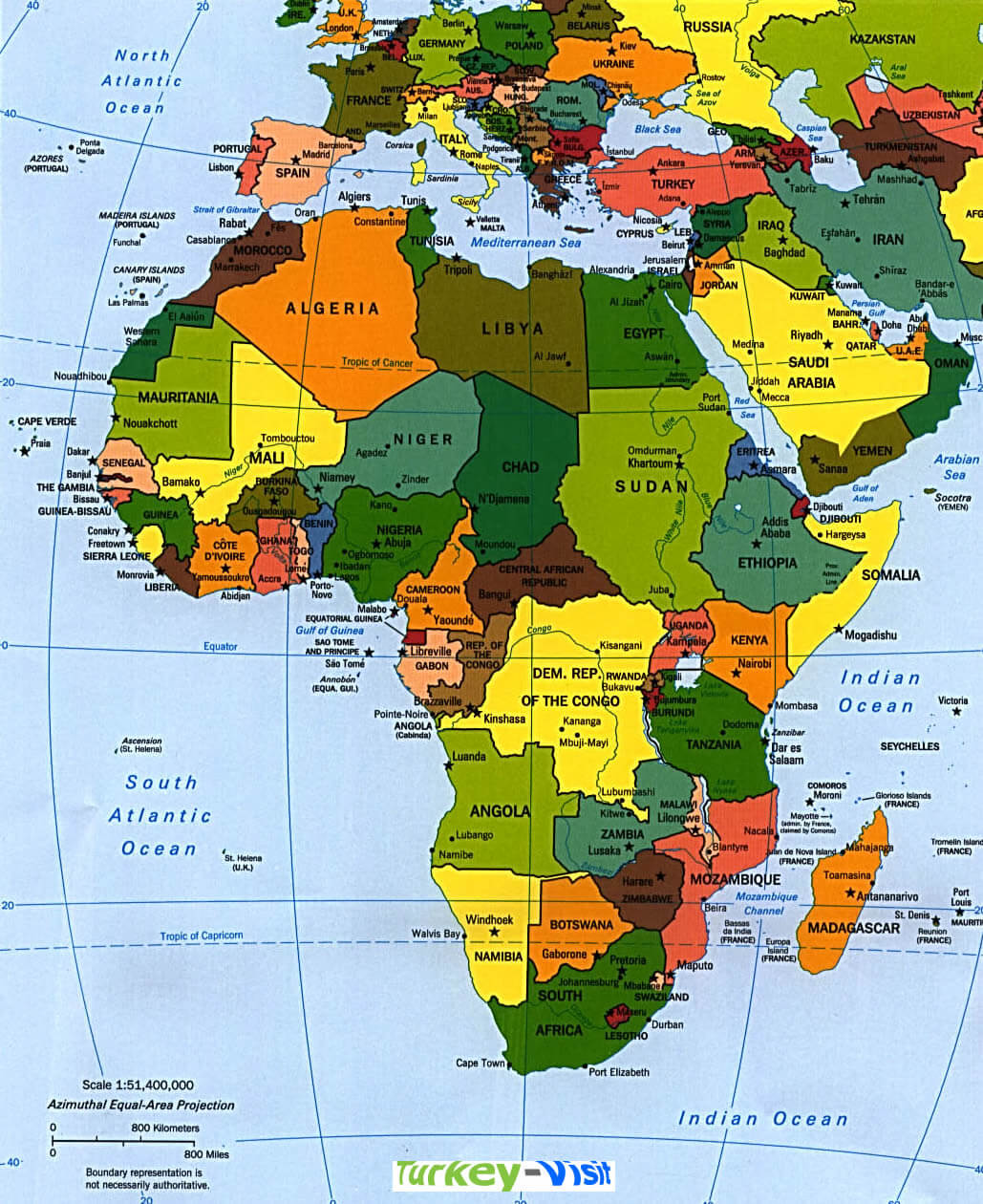 Africa Map Countries