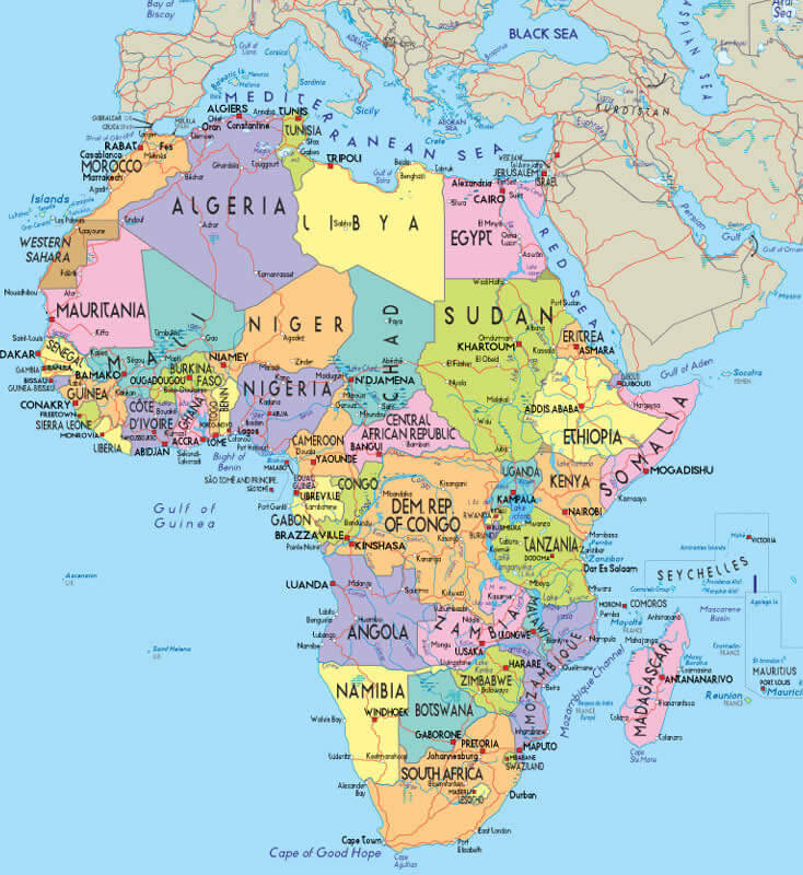 Africa Political Map