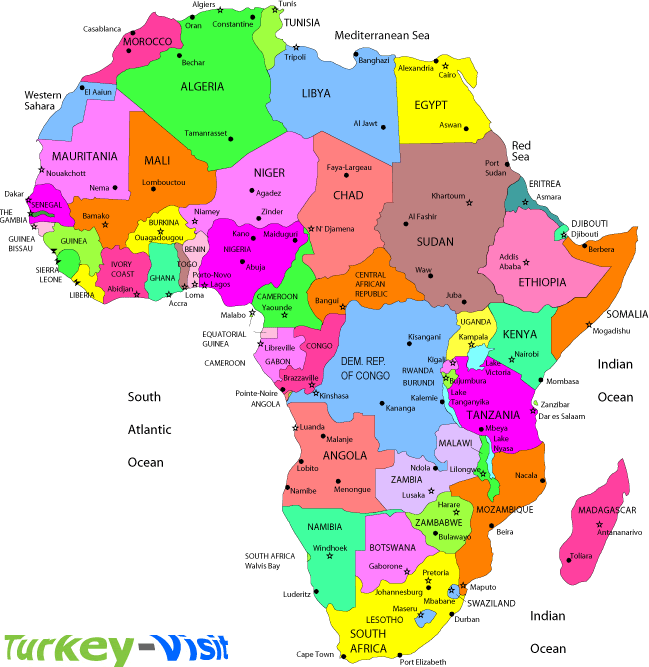 Political Map of Africa