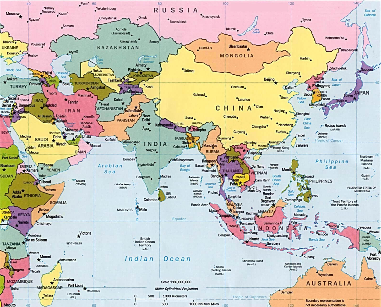 Far East Asia Map