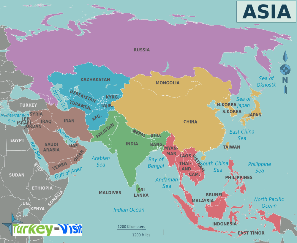 Far East Asia Map