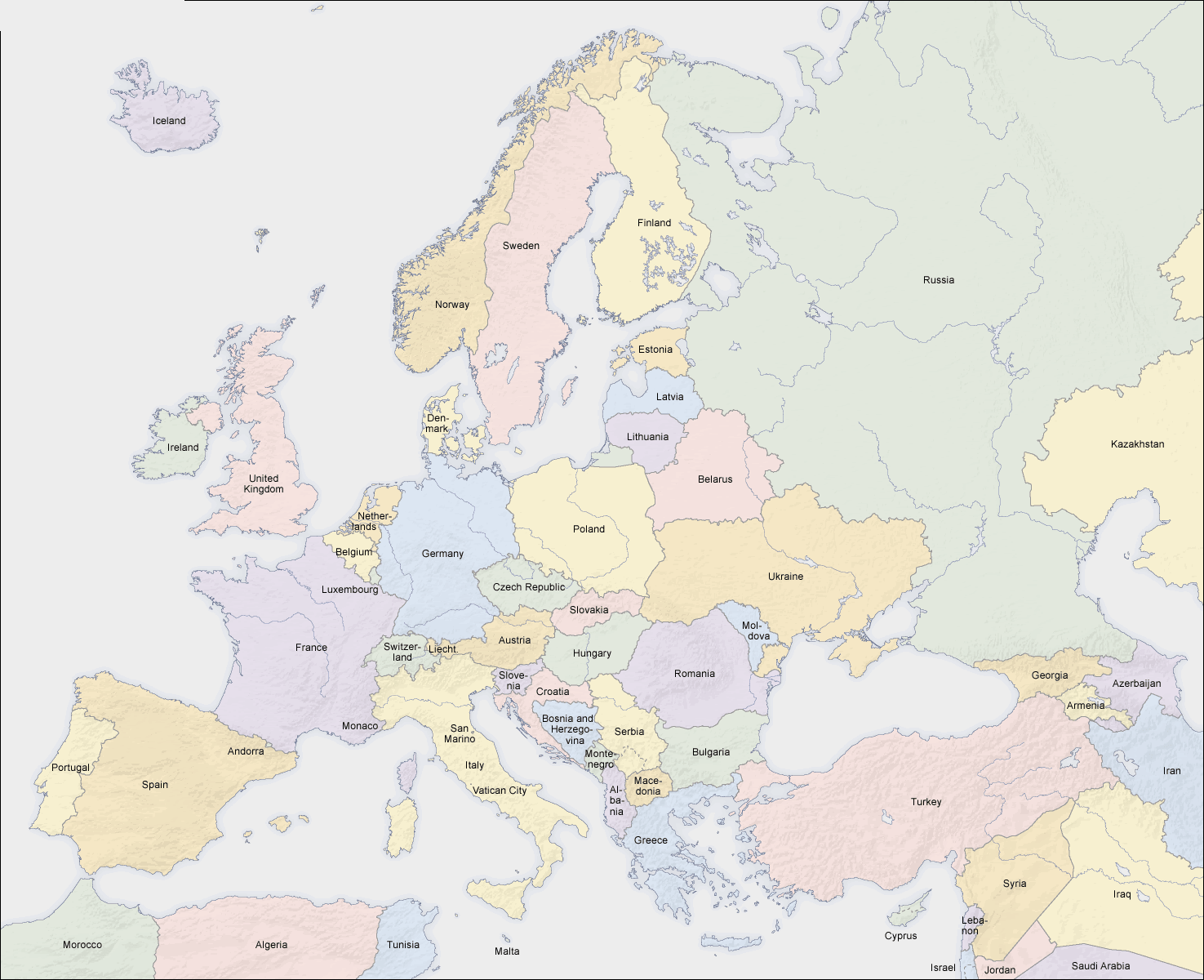 Map of Europe