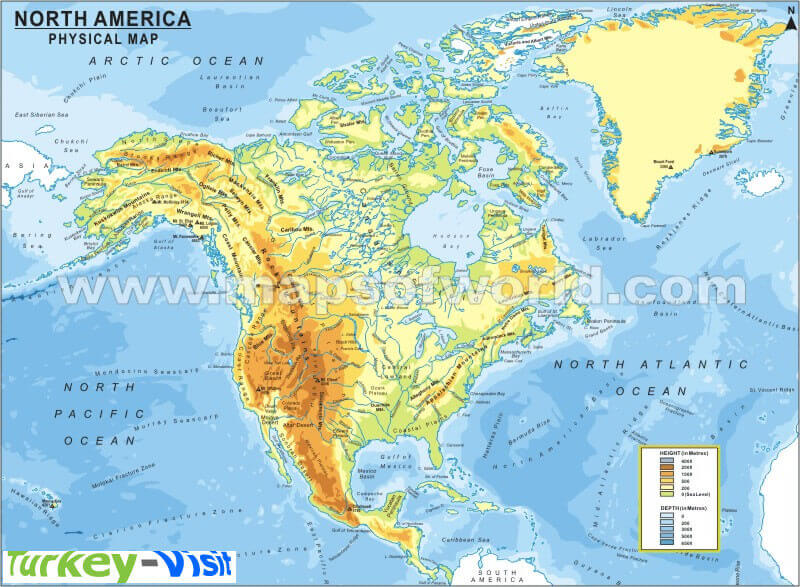 North America Map Continent