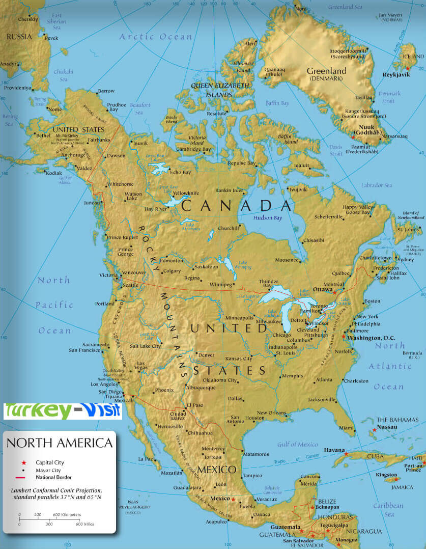 North America National Map