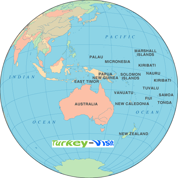 Oceania Map World
