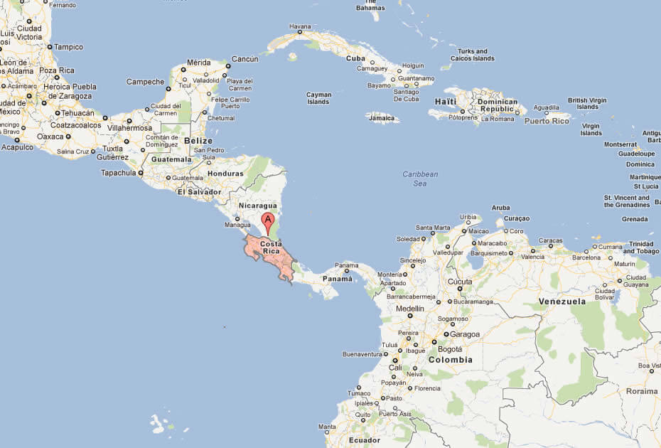 Costa Rica Map - Map%20of%20costa%20rica%20central%20america
