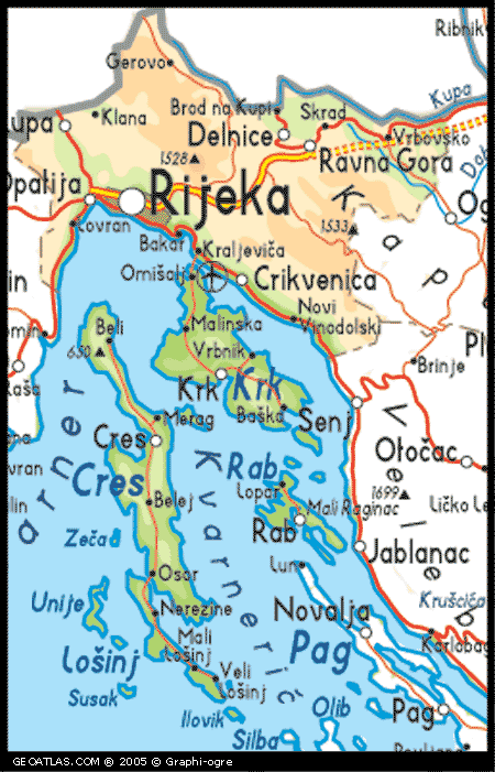 Rijeka map