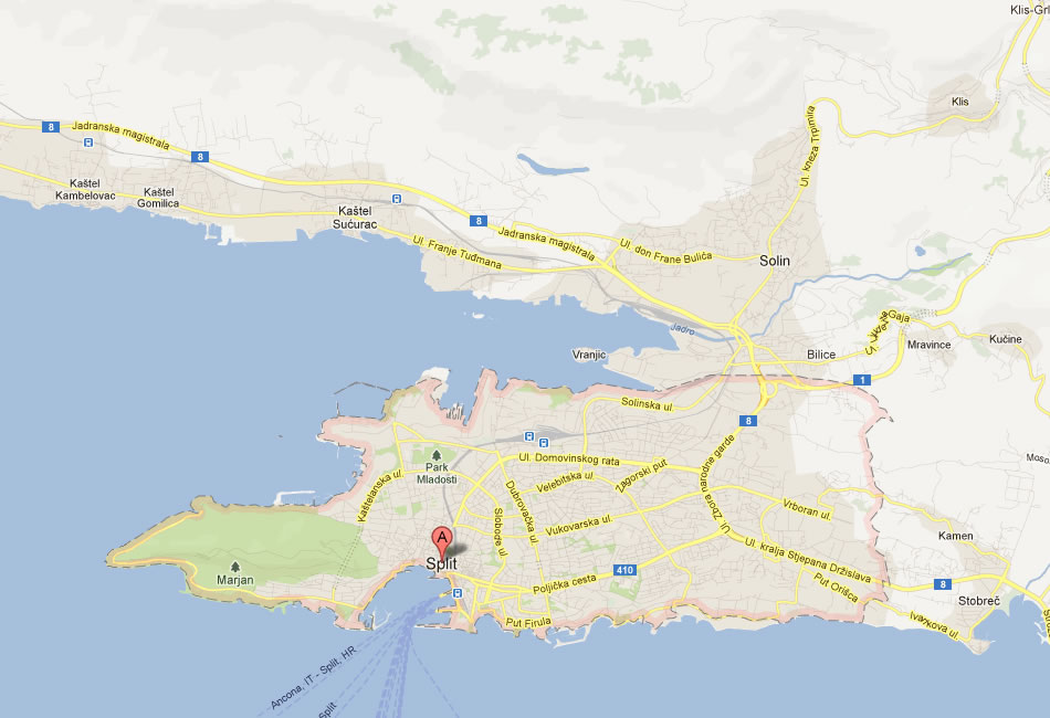 map of Split