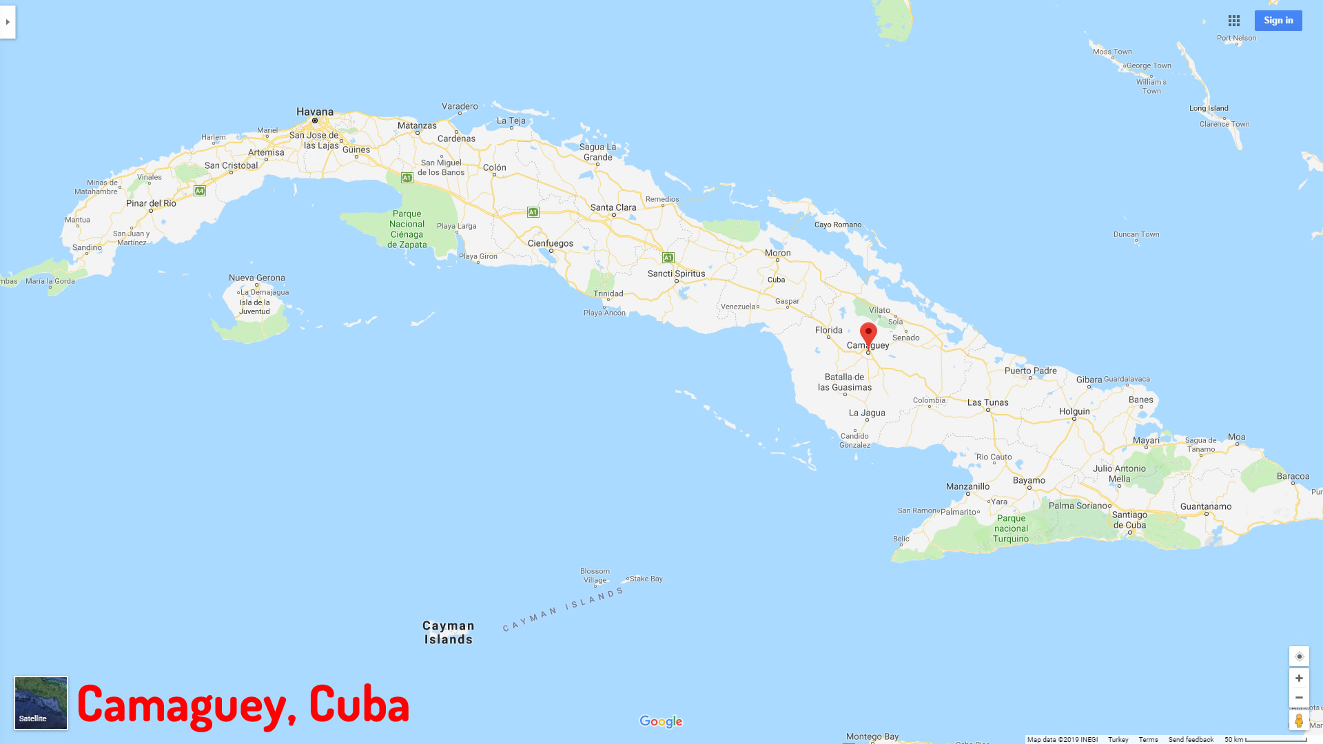 Camaguey map Cuba