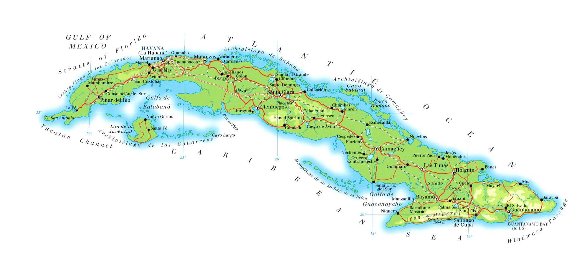 Map Cuba