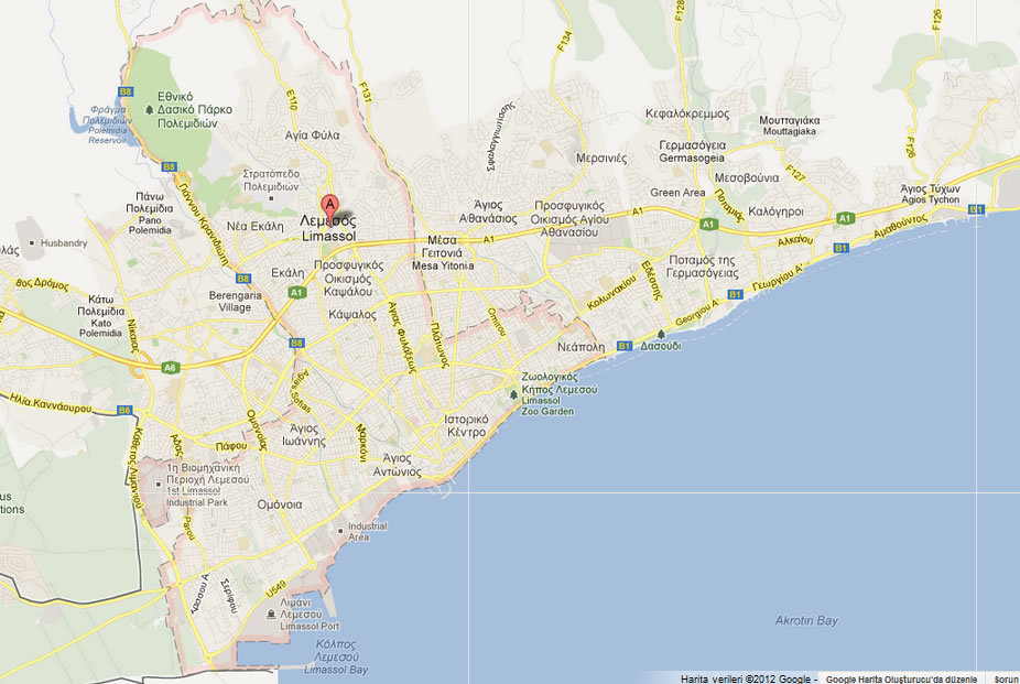 map of Limassol