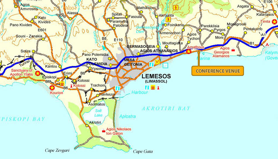 road map Limassol