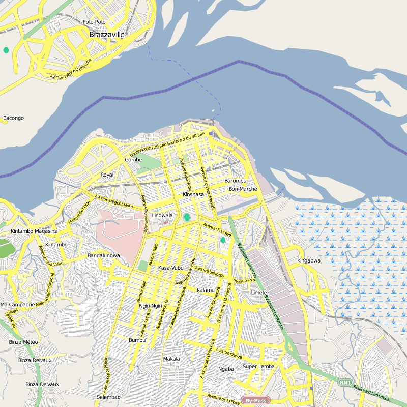 Kinshasa Map Democratic Republic Congo Kinshasa Map Democratic Republic Congo