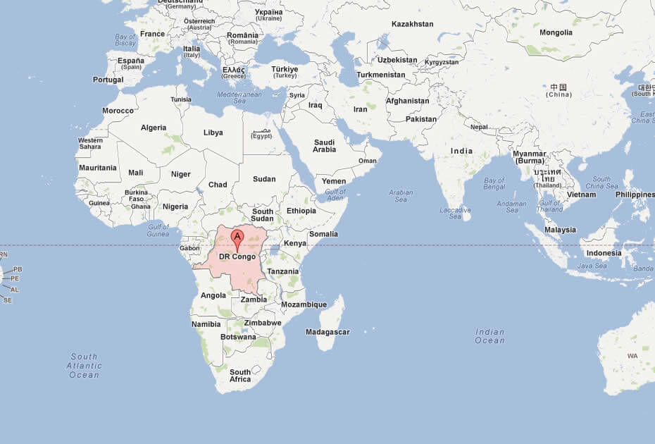 Democratic Republic Congo Map