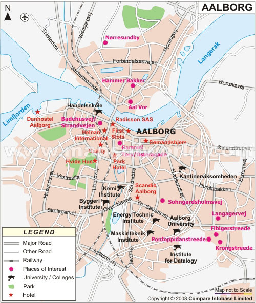 aalborg city map