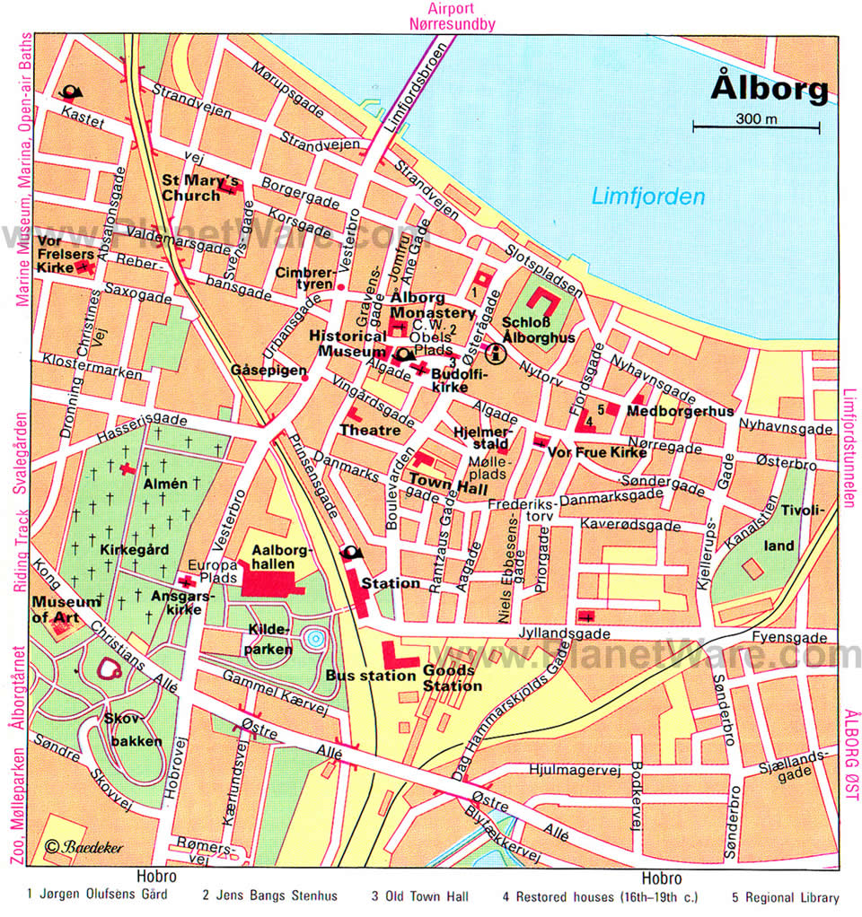 aalborg tourist map