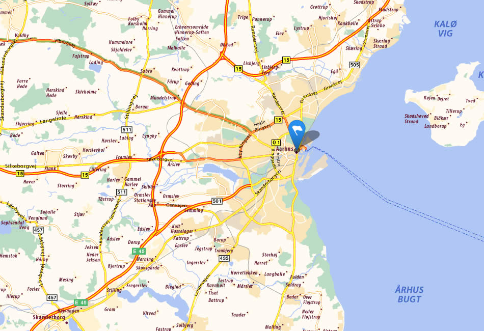 map of Arhus