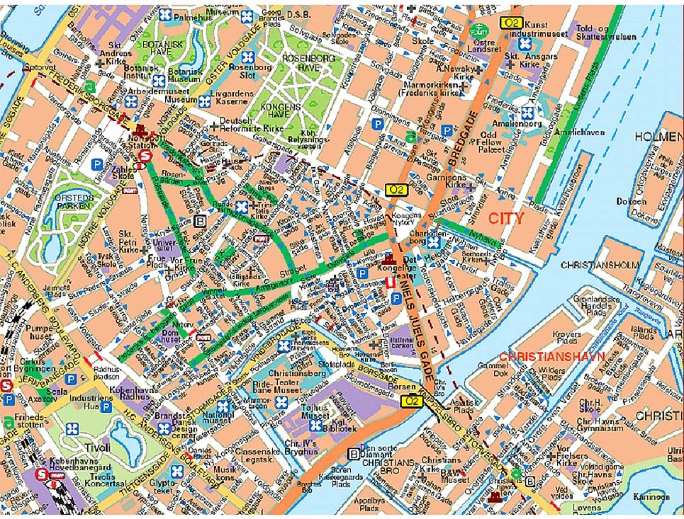 city map of Copenhagen