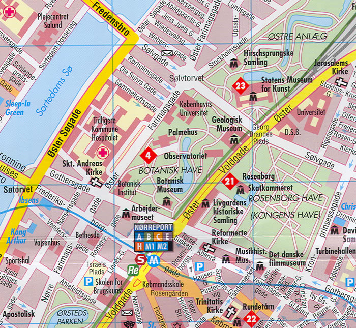 Copenhagen tourist map