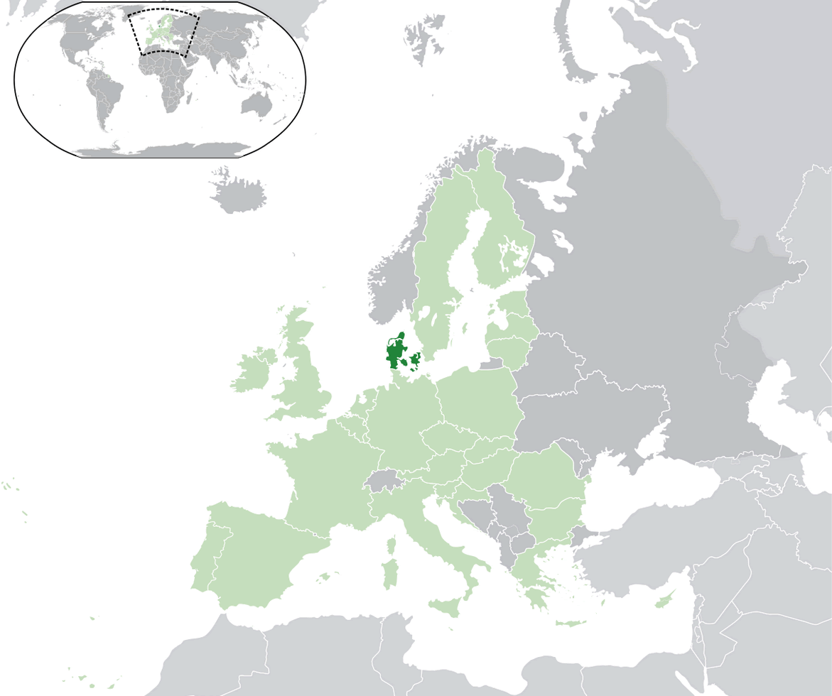 denmark location map