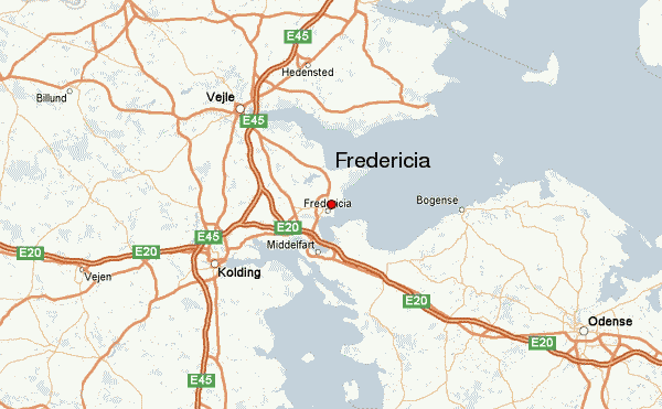 Fredericia province map