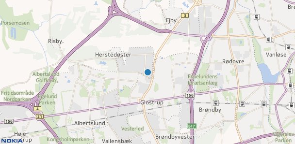 map of Glostrup