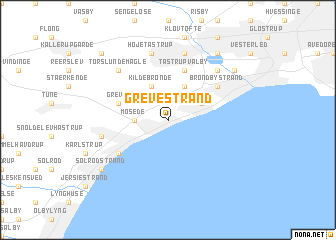 Greve Strand map
