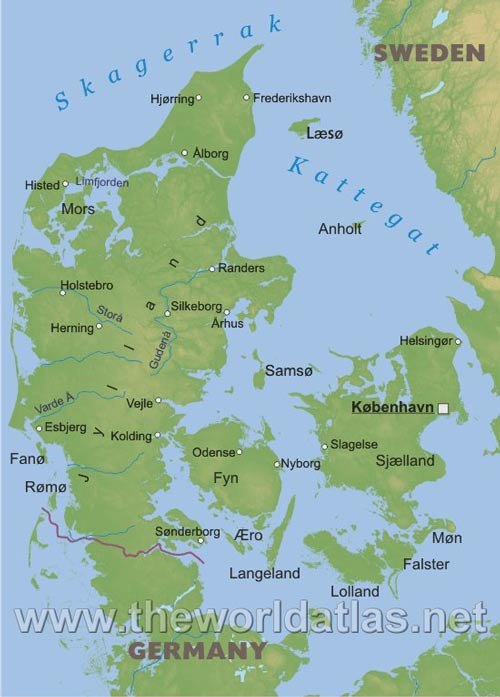denmark map Herning