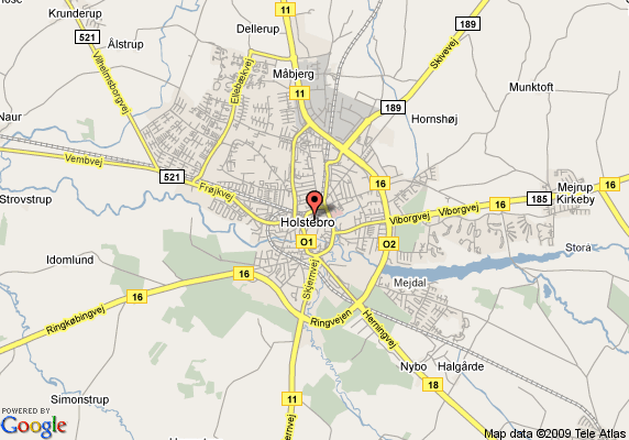 map of Holstebro