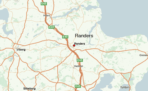 Randers city map
