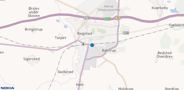 Ringsted city map