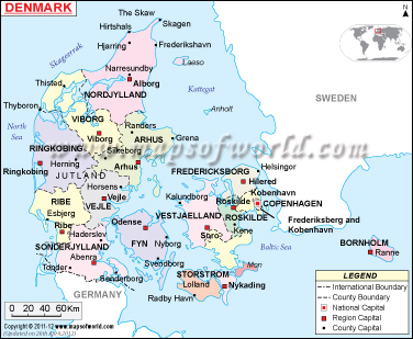 denmark map Skive