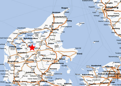 Denmark Skive Map