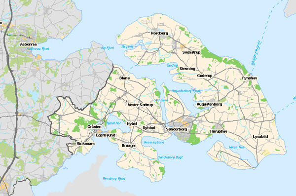 Sonderborg map
