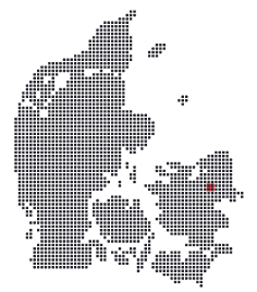 denmark map Taastrup