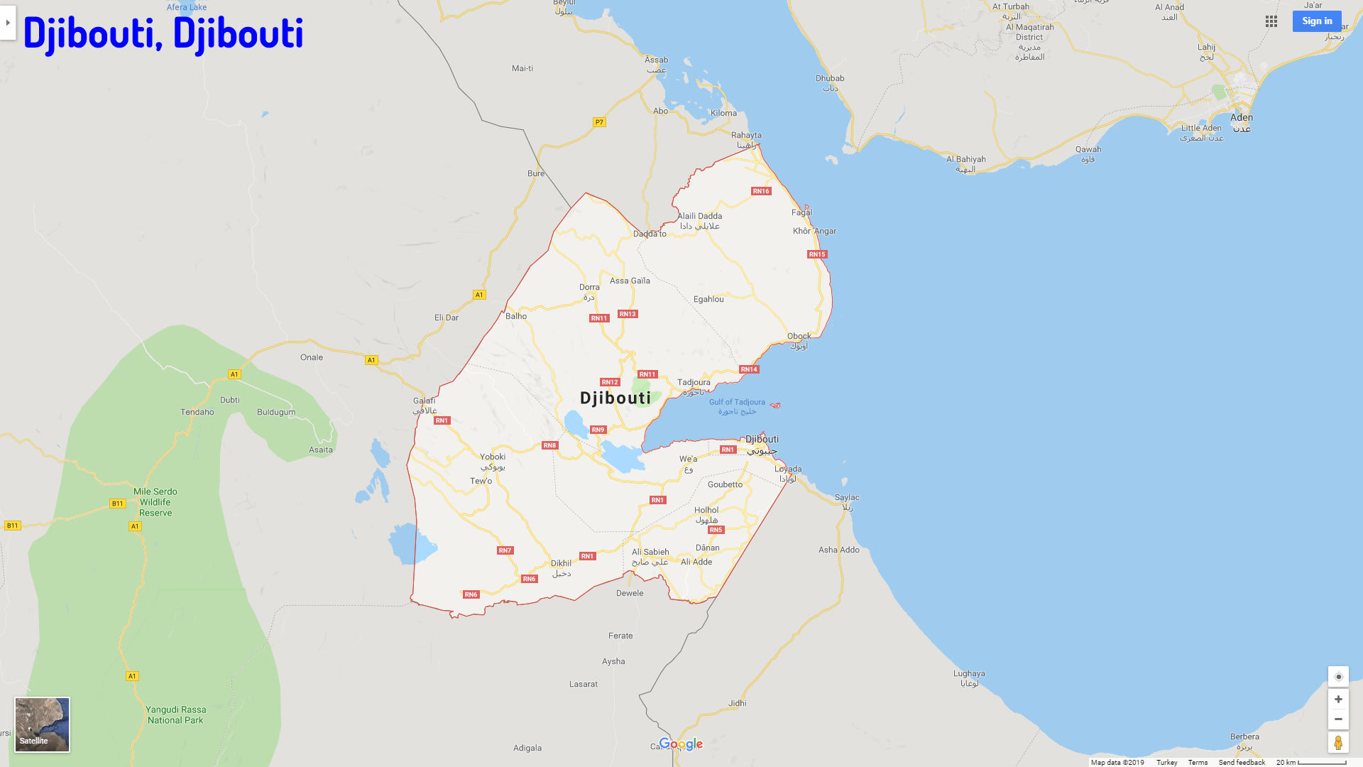 Djibouti map Djibouti