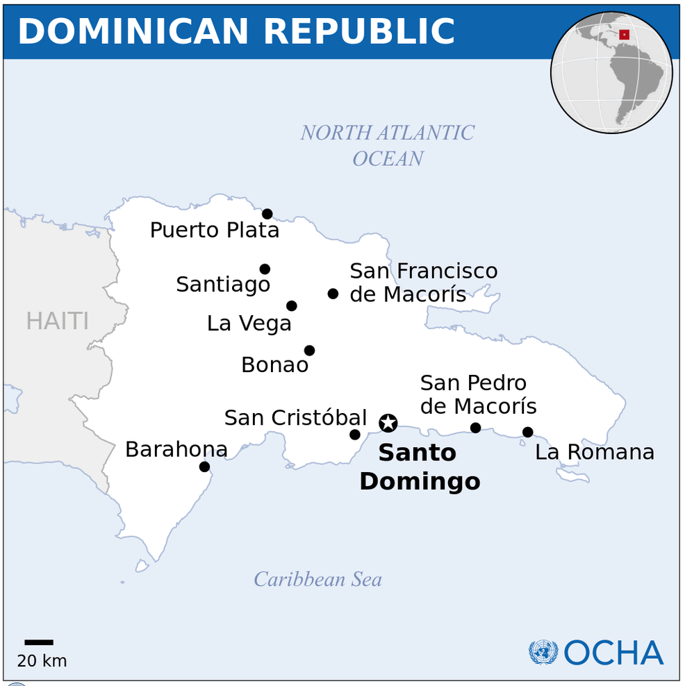 dominican republic location map