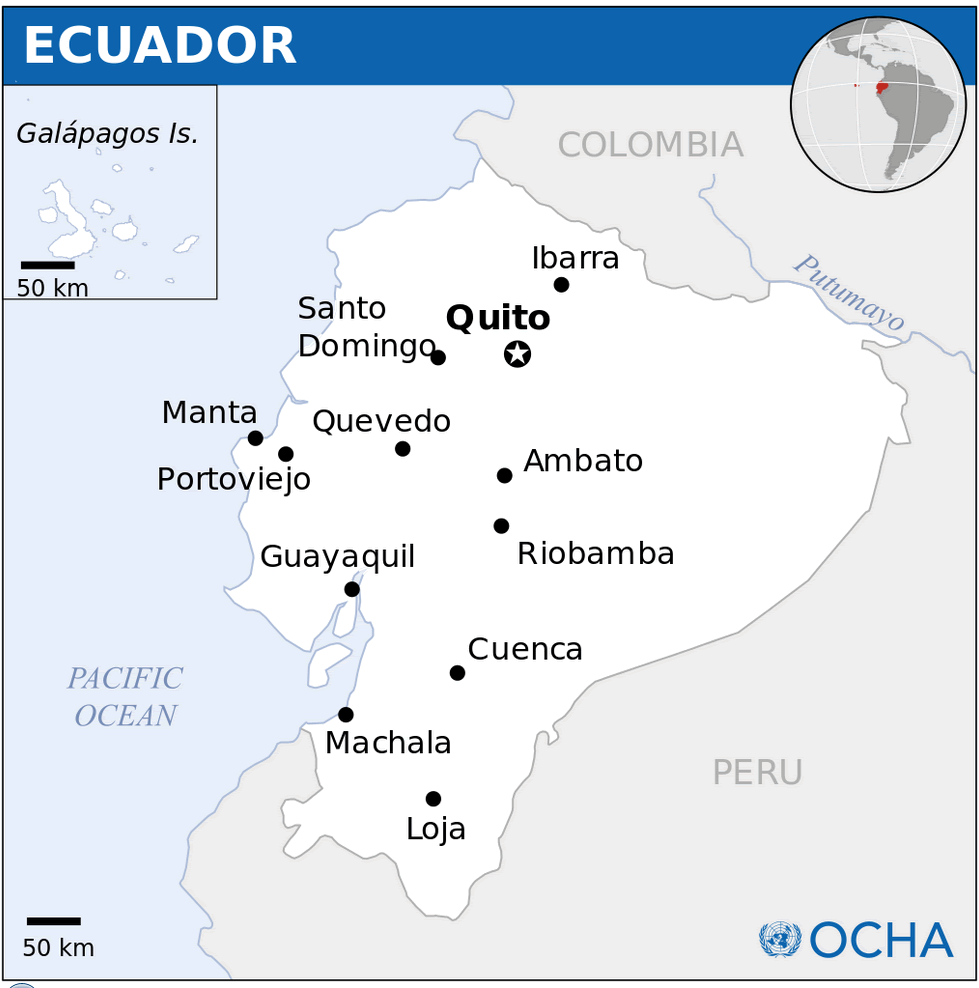 ecuador location map