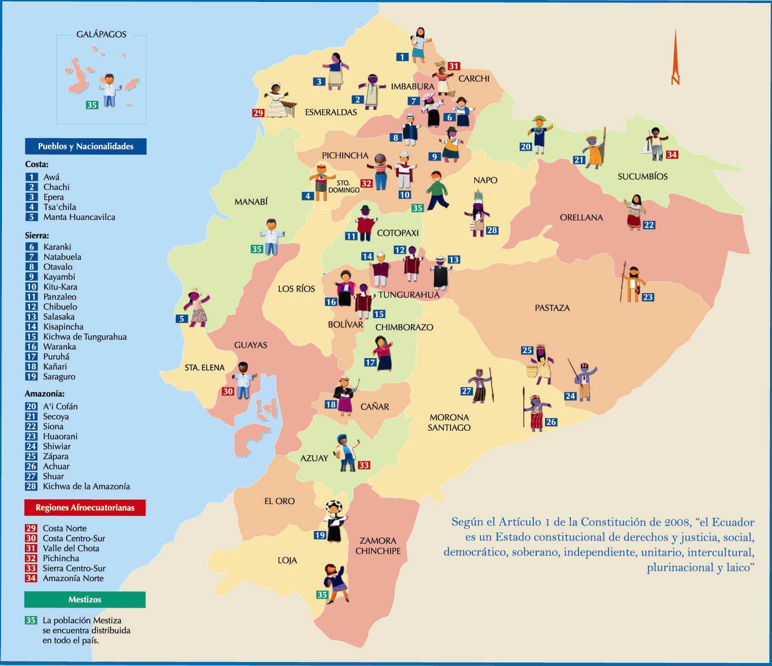 Ethnographic Map of Ecuador