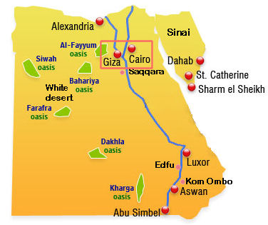 egypt cairo map