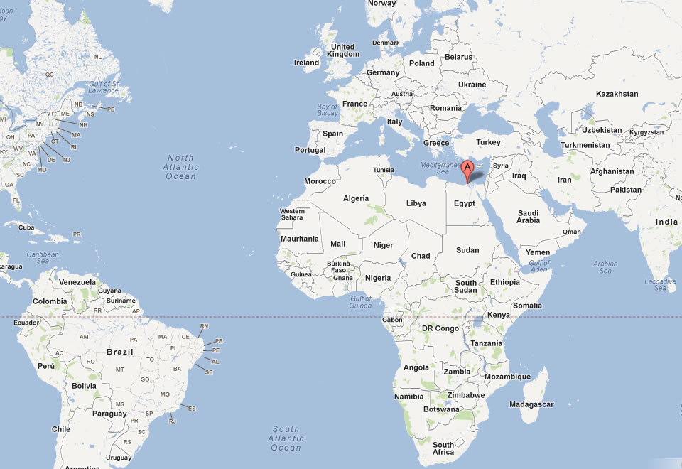 Alexandria In World Map Alexandria Map