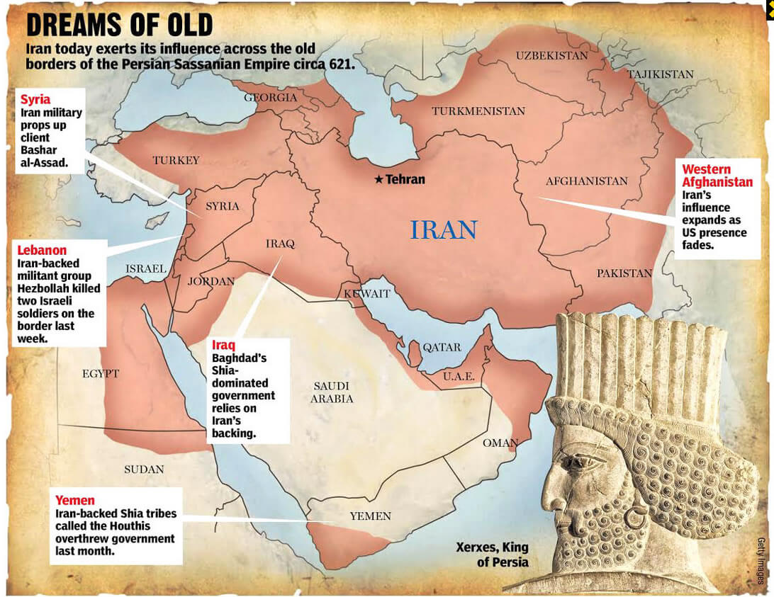 Persian Empire Map, Iran - Persian Empire Map