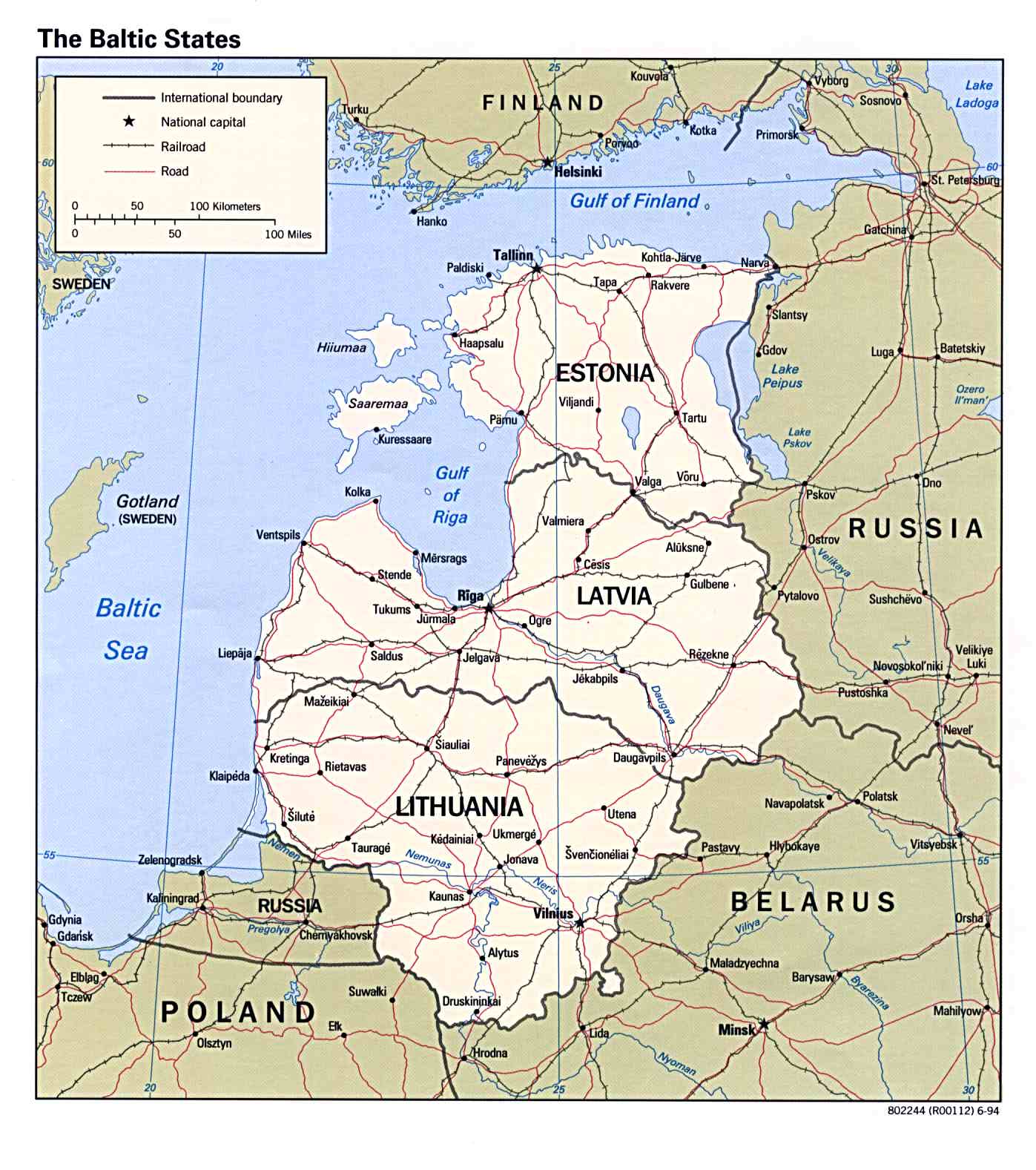 estonia map baltic