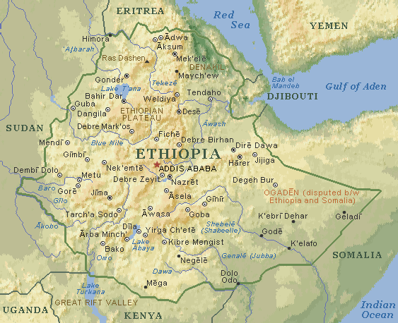 ethiopia maps