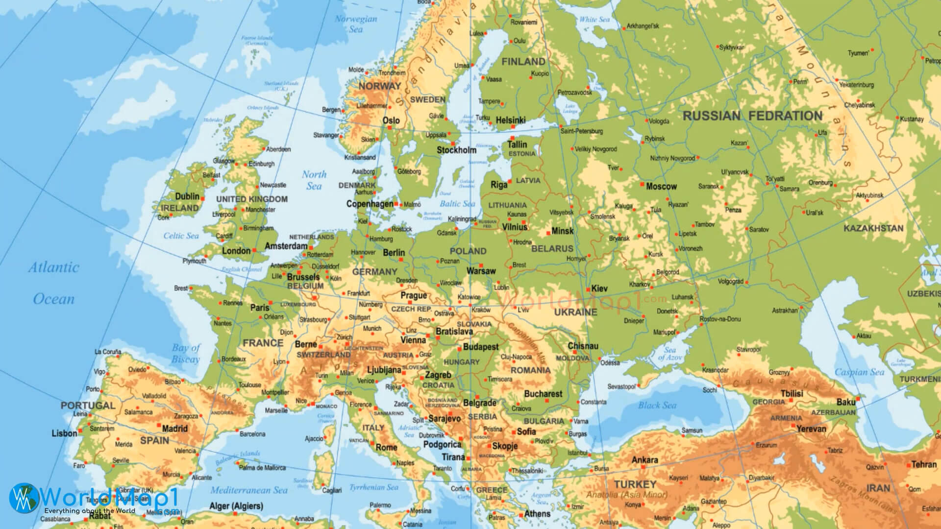 Самые высокие горы зарубежной европы. Физическая карта Европы. Горы Карпаты на карте. Горы Европы на карте. Альпы на карте Европы.