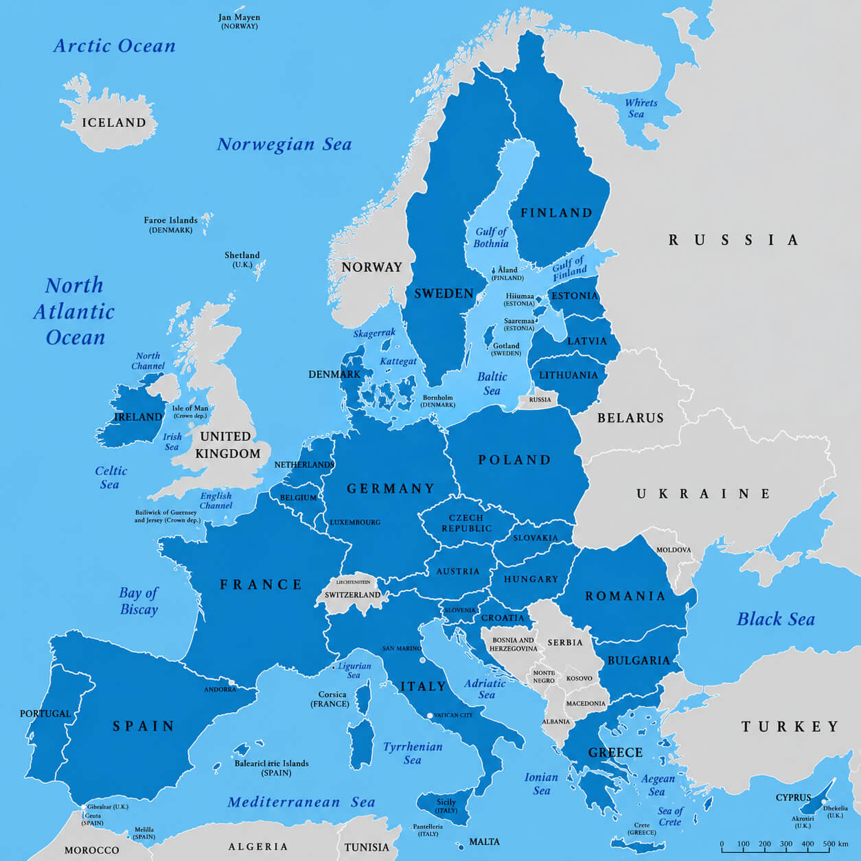 European Union map