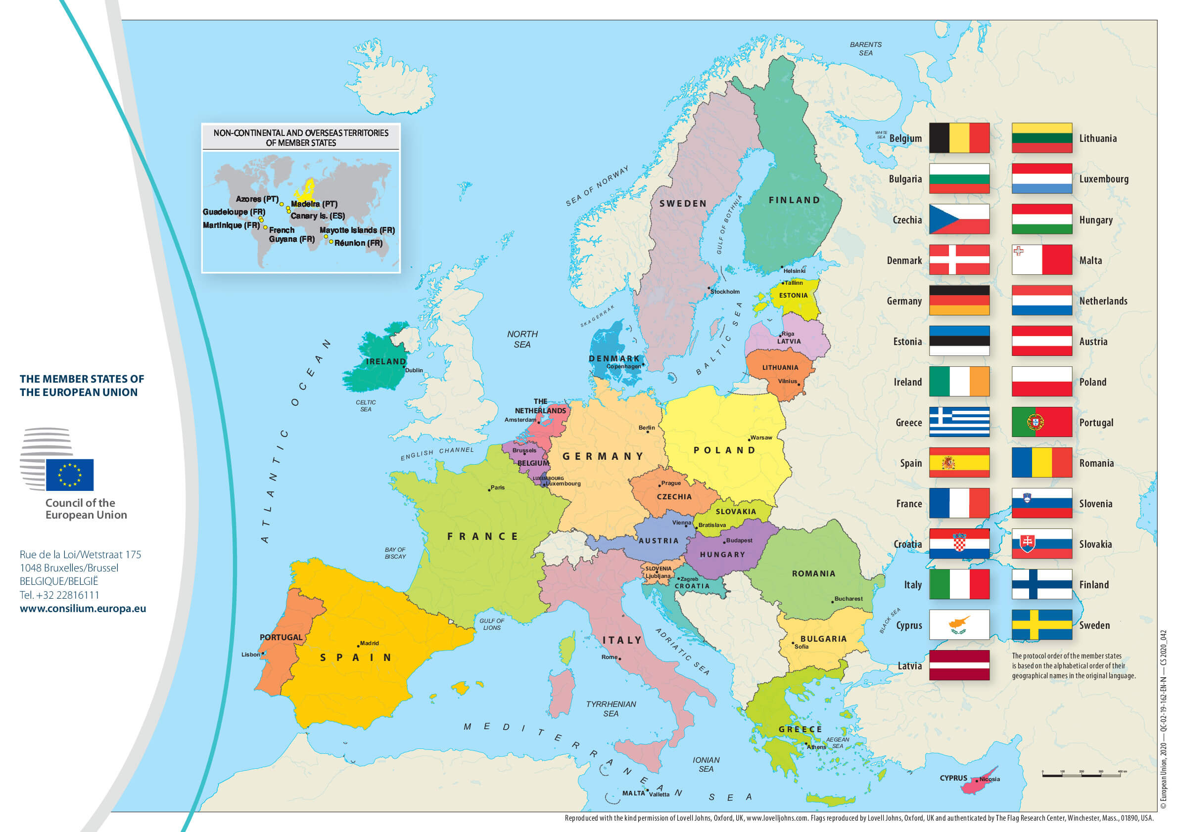 European Union member states map