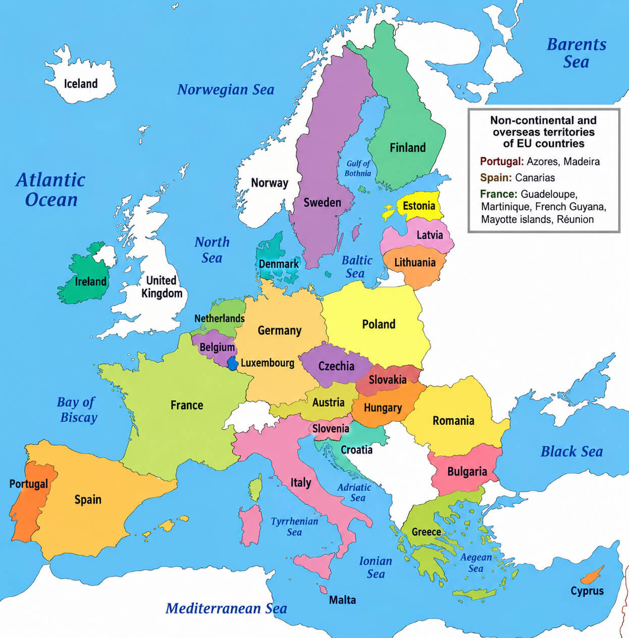 Map of EU